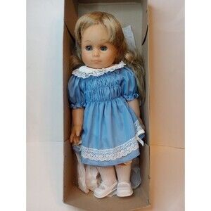 Gotz Vintage Puppe Doll Blonde Hair Blue Eyes German Collectible 15" NIB Rare